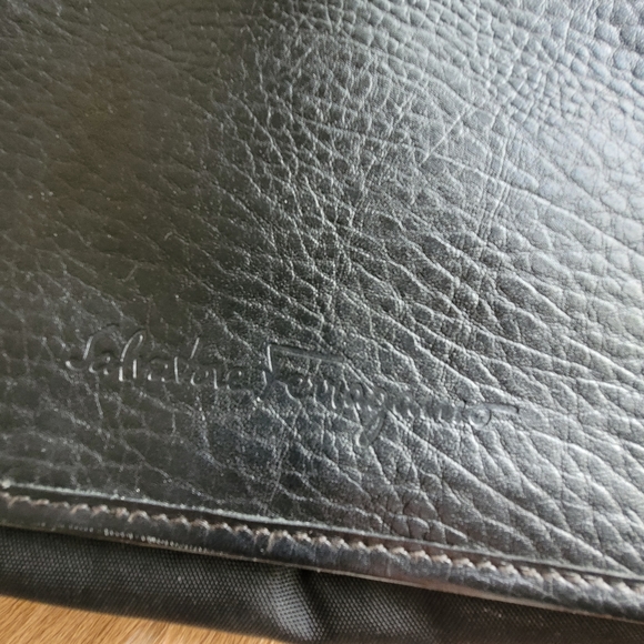 Salvatore Ferragamo Men's Leather Nylon Messenger Bag - Picture 5 of 16